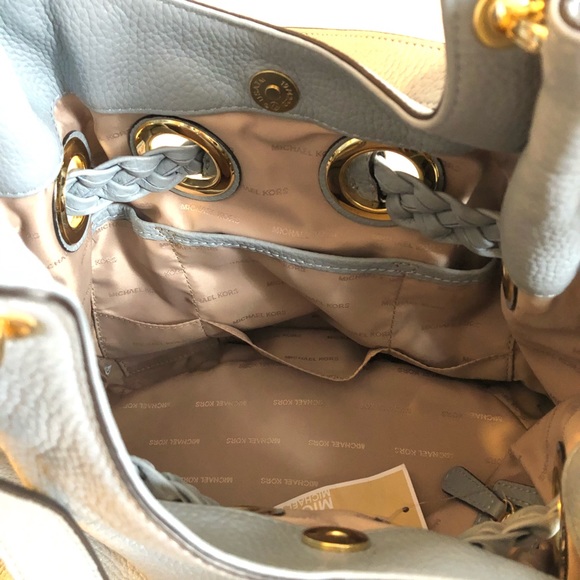 NWT Michael Kors Shoulder Bag - Dusty Blue - Picture 7 of 8